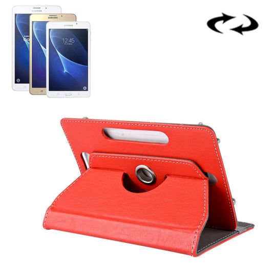 7 inch Tablets Leather Case Crazy Horse Texture 360 Degrees Rotation Protective Case Shell with Holder for Galaxy Tab A 7.0 (2016) / T280 & Tab 4 7.0 / T230 & Tab Q T2558, Colorfly G708, Asus ZenPad 7.0 Z370CG, Huawei MediaPad T1 7.0 / T1-701u(Red) - Other Galaxy Tab PC by buy2fix | Online Shopping UK | buy2fix