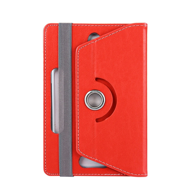 7 inch Tablets Leather Case Crazy Horse Texture 360 Degrees Rotation Protective Case Shell with Holder for Galaxy Tab A 7.0 (2016) / T280 & Tab 4 7.0 / T230 & Tab Q T2558, Colorfly G708, Asus ZenPad 7.0 Z370CG, Huawei MediaPad T1 7.0 / T1-701u(Red) by buy2fix