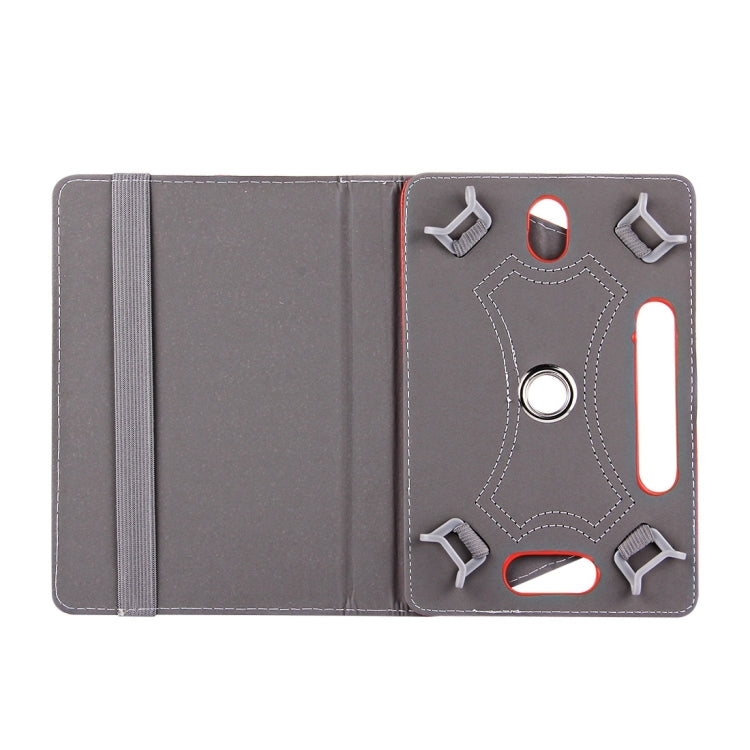 7 inch Tablets Leather Case Crazy Horse Texture 360 Degrees Rotation Protective Case Shell with Holder for Galaxy Tab A 7.0 (2016) / T280 & Tab 4 7.0 / T230 & Tab Q T2558, Colorfly G708, Asus ZenPad 7.0 Z370CG, Huawei MediaPad T1 7.0 / T1-701u(Red) by buy2fix