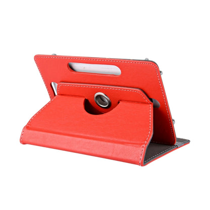 7 inch Tablets Leather Case Crazy Horse Texture 360 Degrees Rotation Protective Case Shell with Holder for Galaxy Tab A 7.0 (2016) / T280 & Tab 4 7.0 / T230 & Tab Q T2558, Colorfly G708, Asus ZenPad 7.0 Z370CG, Huawei MediaPad T1 7.0 / T1-701u(Red) by buy2fix