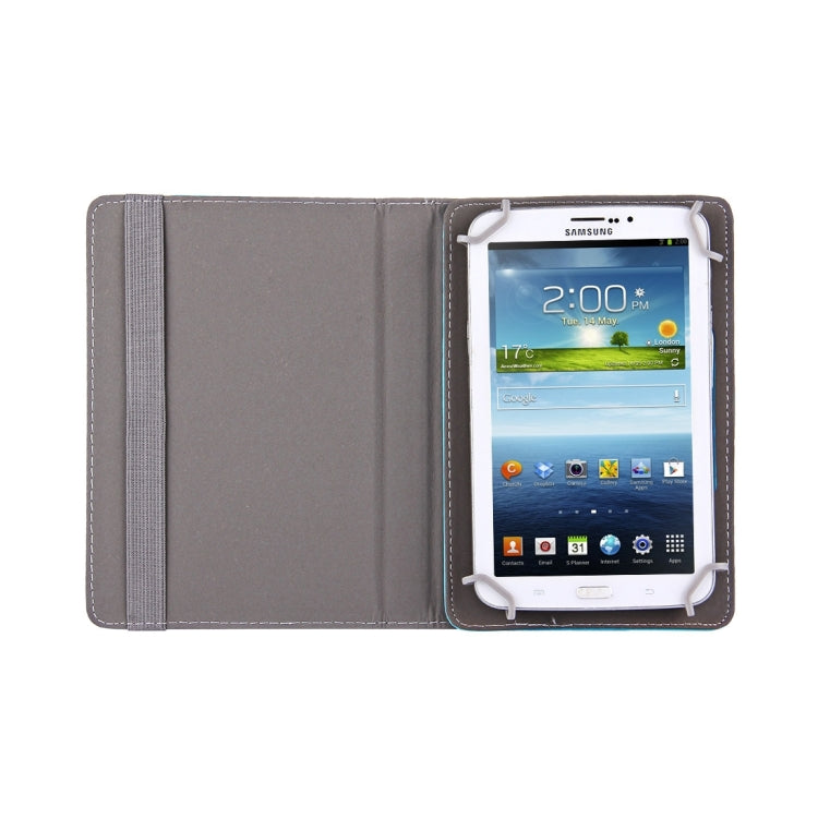 7 inch Tablets Leather Case Crazy Horse Texture 360 Degrees Rotation Protective Case Shell with Holder for Galaxy Tab A 7.0 (2016) / T280 & Tab 4 7.0 / T230 & Tab Q T2558, Colorfly G708, Asus ZenPad 7.0 Z370CG, Huawei MediaPad T1 7.0 / T1-701u(Baby Blue) by buy2fix