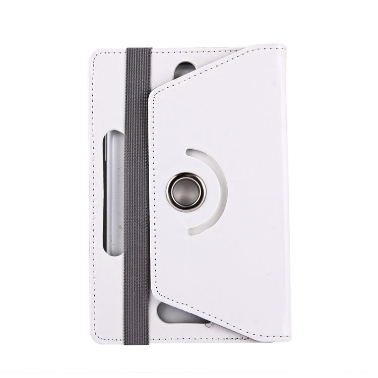 7 inch Tablets Leather Case Crazy Horse Texture 360 Degrees Rotation Protective Case Shell with Holder for Galaxy Tab A 7.0 (2016) / T280 & Tab 4 7.0 / T230 & Tab Q T2558, Colorfly G708, Asus ZenPad 7.0 Z370CG, Huawei MediaPad T1 7.0 / T1-701u(White) by buy2fix