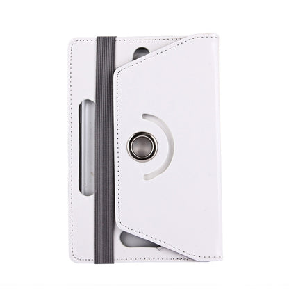7 inch Tablets Leather Case Crazy Horse Texture 360 Degrees Rotation Protective Case Shell with Holder for Galaxy Tab A 7.0 (2016) / T280 & Tab 4 7.0 / T230 & Tab Q T2558, Colorfly G708, Asus ZenPad 7.0 Z370CG, Huawei MediaPad T1 7.0 / T1-701u(White) by buy2fix
