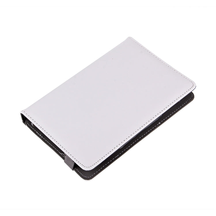 7 inch Tablets Leather Case Crazy Horse Texture 360 Degrees Rotation Protective Case Shell with Holder for Galaxy Tab A 7.0 (2016) / T280 & Tab 4 7.0 / T230 & Tab Q T2558, Colorfly G708, Asus ZenPad 7.0 Z370CG, Huawei MediaPad T1 7.0 / T1-701u(White) by buy2fix