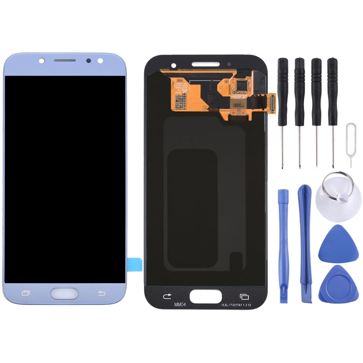 Original Super AMOLED LCD Screen for Galaxy J7 (2017) / J7 Pro, J730F/DS, J730FM/DS with Digitizer Full Assembly (Blue) - LCD Screen by buy2fix | Online Shopping UK | buy2fix