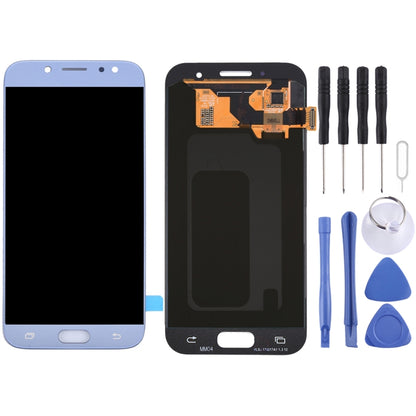 Original Super AMOLED LCD Screen for Galaxy J7 (2017) / J7 Pro, J730F/DS, J730FM/DS with Digitizer Full Assembly (Blue) - LCD Screen by buy2fix | Online Shopping UK | buy2fix