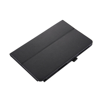 For Galaxy Tab A 10.1 (2016) / P585 Litchi Texture Horizontal Flip Leather Case with Holder(Black) by buy2fix