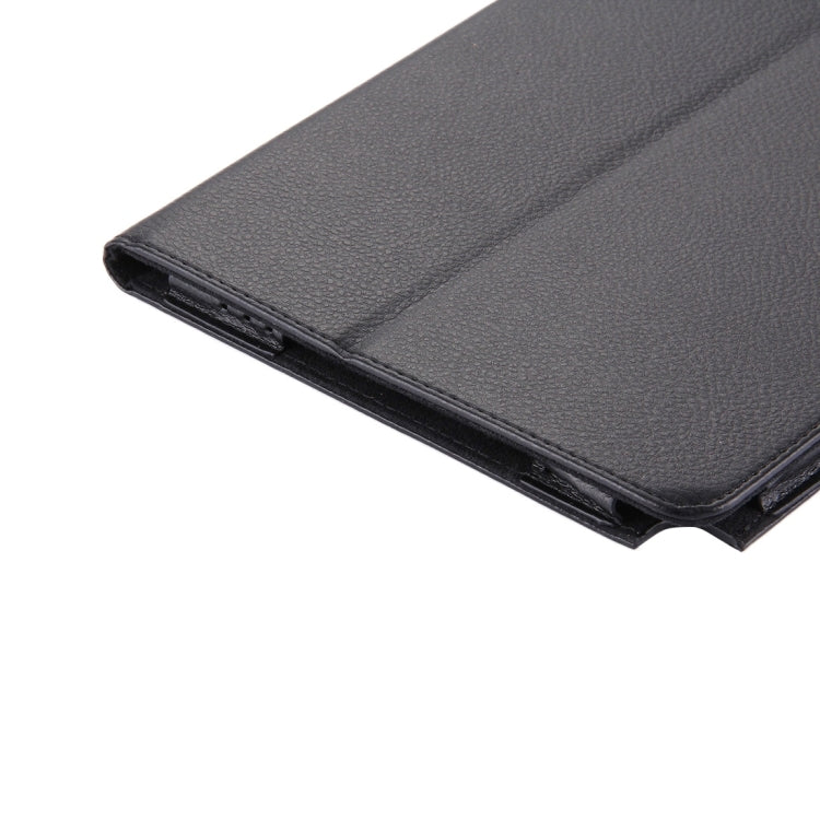 For Galaxy Tab A 10.1 (2016) / P585 Litchi Texture Horizontal Flip Leather Case with Holder(Black) by buy2fix