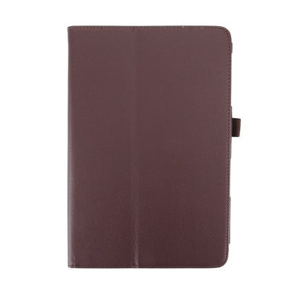 For Galaxy Tab A 10.1 (2016) / P585 Litchi Texture Horizontal Flip Leather Case with Holder(Brown) by buy2fix