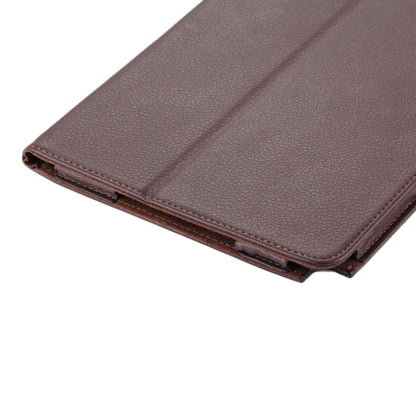 For Galaxy Tab A 10.1 (2016) / P585 Litchi Texture Horizontal Flip Leather Case with Holder(Brown) by buy2fix