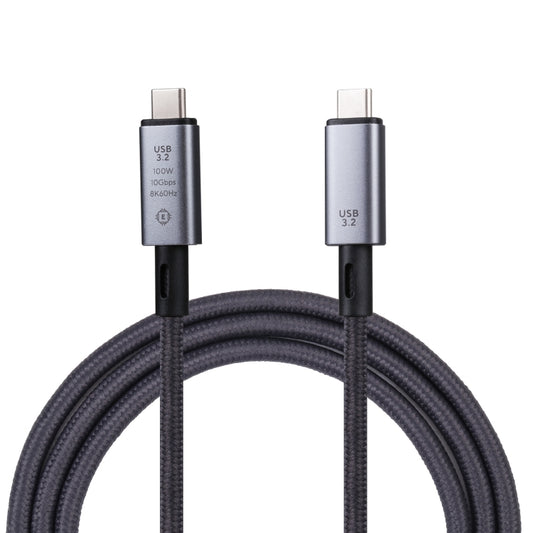 10Gbps 8K USB-C/Type-C to USB-C/Type-C Video Cable Compatible with USB 3.2, Length: 1m(Black) by buy2fix