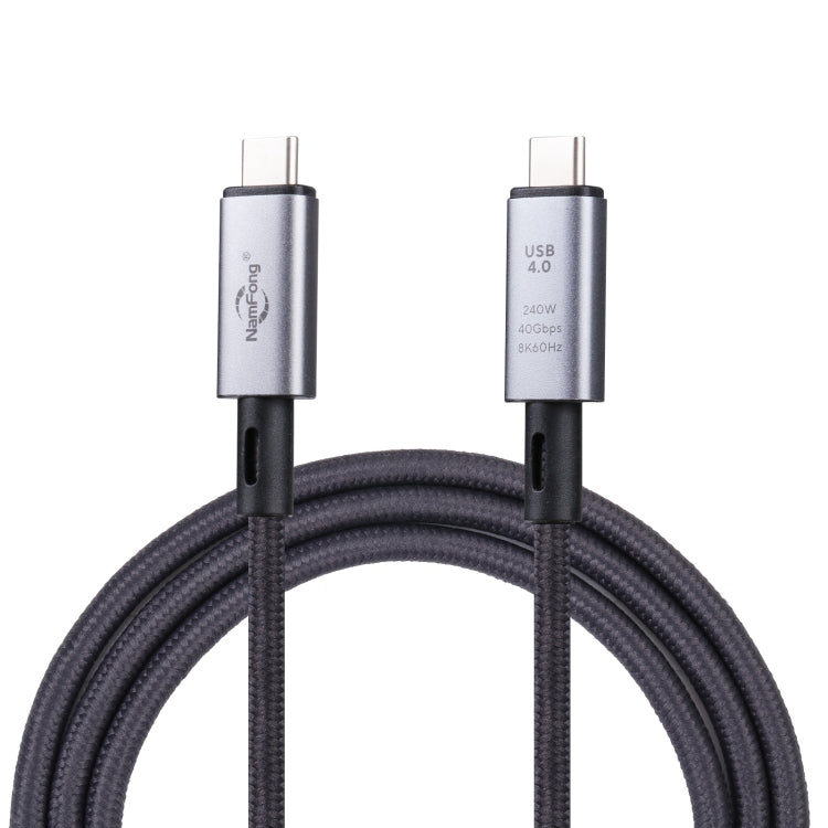 40Gbps 8K USB-C/Type-C to USB-C/Type-C Video Cable Compatible with USB 4, Length: 1m(Black) by buy2fix