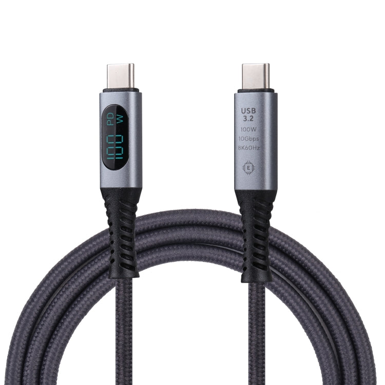 10Gbps 8K USB-C/Type-C to USB-C/Type-C Digital Video Cable Compatible with USB 3.2, Length: 1m (Black) by buy2fix