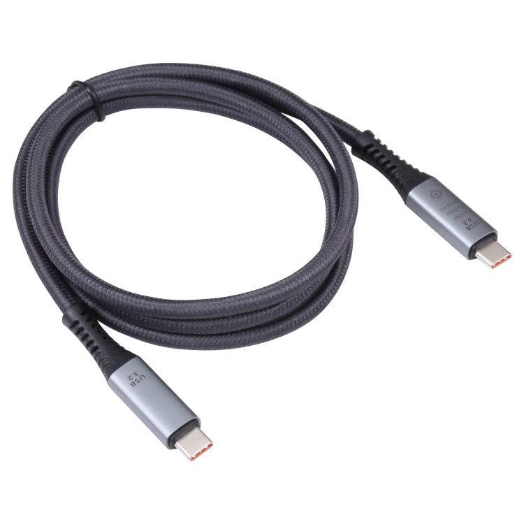 10Gbps 8K USB-C/Type-C to USB-C/Type-C Digital Video Cable Compatible with USB 3.2, Length: 1m (Black) by buy2fix