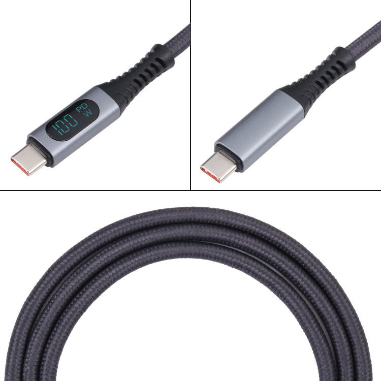 10Gbps 8K USB-C/Type-C to USB-C/Type-C Digital Video Cable Compatible with USB 3.2, Length: 1m (Black) by buy2fix