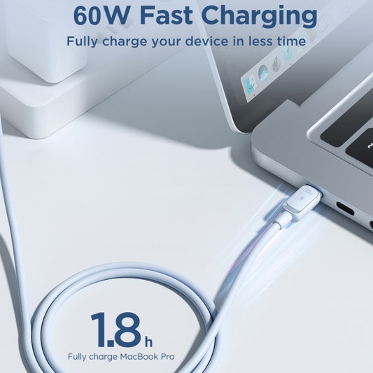 JOYROOM S-CC100A14 Multi-Color Series 60W USB-C / Type-C to USB-C / Type-C Fast Charging Data Cable, Length:1.2m (Blue) - USB-C & Type-C Cable by JOYROOM | Online Shopping UK | buy2fix