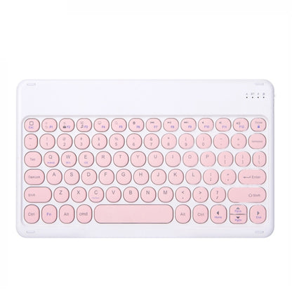 X3 10 inch Universal Tablet Round Keycap Wireless Bluetooth Keyboard (Pink) by buy2fix