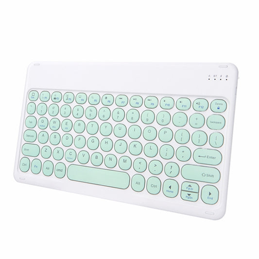 X3 10 inch Universal Tablet Round Keycap Wireless Bluetooth Keyboard (Green) by buy2fix