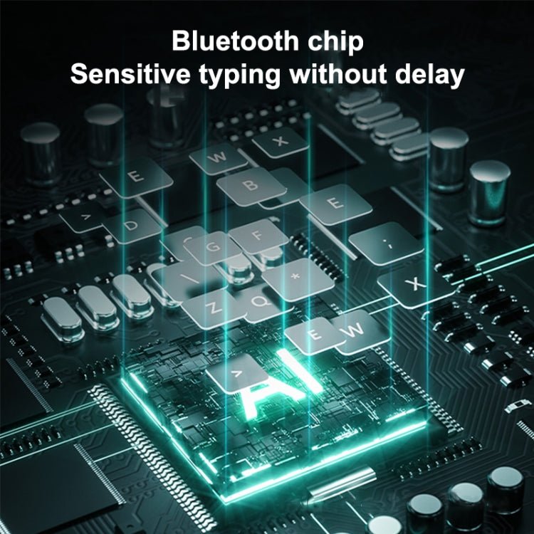 X3 10 inch Universal Tablet Round Keycap Wireless Bluetooth Keyboard (Dark Green) by buy2fix