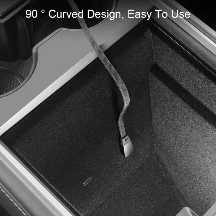 F244 60W USB-C/Type-C to USB-C/Type-C Elbow Fast Charging Data Cable, Length: 1.2m by buy2fix