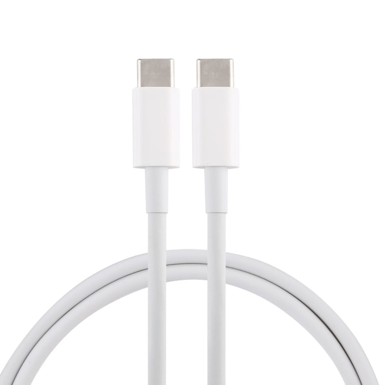 PD 5A USB-C / Type-C Male to USB-C / Type-C Male Fast Charging Cable, Cable Length: 1m(White) by buy2fix