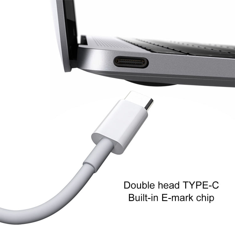 PD 5A USB-C / Type-C Male to USB-C / Type-C Male Fast Charging Cable, Cable Length: 1m(White) by buy2fix