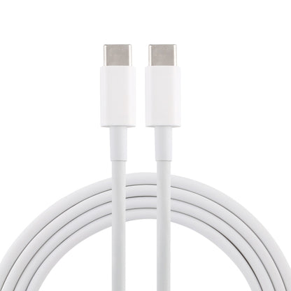 PD 5A USB-C / Type-C Male to USB-C / Type-C Male Fast Charging Cable, Cable Length: 2m (White) by buy2fix