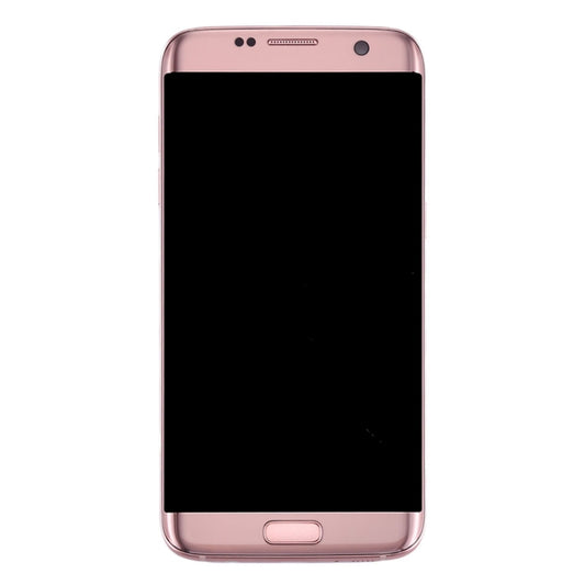 Original LCD Screen and Digitizer Full Assembly with Frame & Charging Port Board & Volume Button & Power Button for Galaxy S7 Edge / G935A(Pink) - LCD Screen by buy2fix | Online Shopping UK | buy2fix