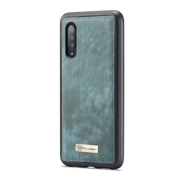 CaseMe-008 Detachable Multifunctional Retro Frosted Horizontal Flip Leather Case for Galaxy A50, with Card Slot & Holder & Zipper Wallet & Photo Frame(Blue) - Galaxy Phone Cases by CaseMe | Online Shopping UK | buy2fix