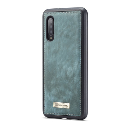CaseMe-008 Detachable Multifunctional Retro Frosted Horizontal Flip Leather Case for Galaxy A50, with Card Slot & Holder & Zipper Wallet & Photo Frame(Blue) - Galaxy Phone Cases by CaseMe | Online Shopping UK | buy2fix