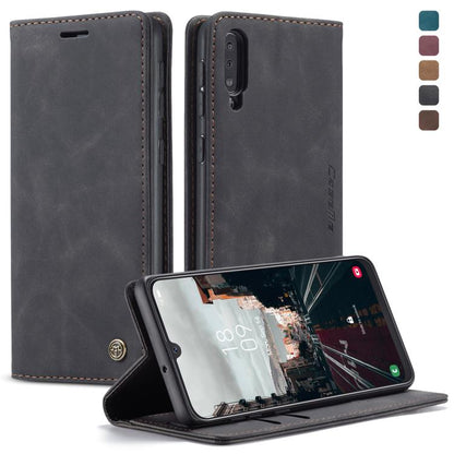 CaseMe-013 Multifunctional Retro Frosted Horizontal Flip Leather Case for Galaxy A30S / A50S / A50, with Card Slot & Holder & Zipper Wallet & Photo Frame(Black) - Galaxy Phone Cases by CaseMe | Online Shopping UK | buy2fix