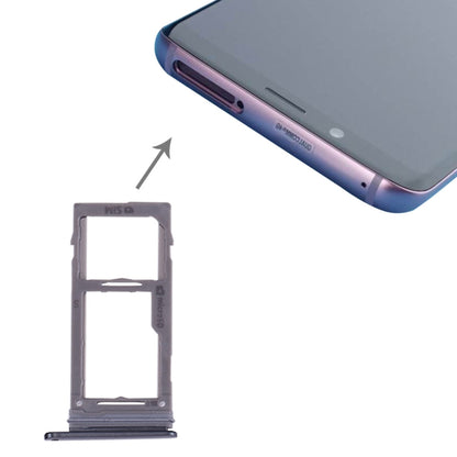 For Galaxy S9+ / S9 SIM & Micro SD Card Tray (Grey) - Card Tray by buy2fix | Online Shopping UK | buy2fix