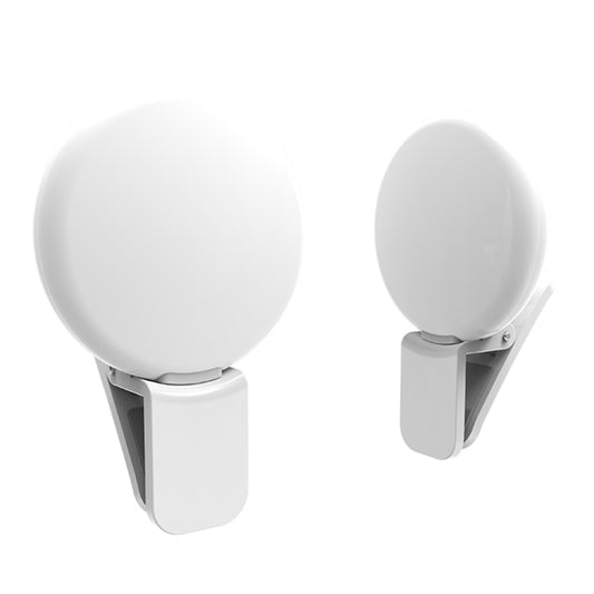 RK17 Mini and Portable Live Show Beauty Artifact 3 Levels of Brightness Warm and White Light Fill Light with 9 LED Light, For iPhone, Galaxy, Huawei, Xiaomi, LG, HTC and Other Smart Phones(White) - Selfie Light by buy2fix | Online Shopping UK | buy2fix