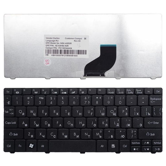 Clavier d'ordinateur portable russe Version RU pour Acer Aspire One D255/D255E/D257