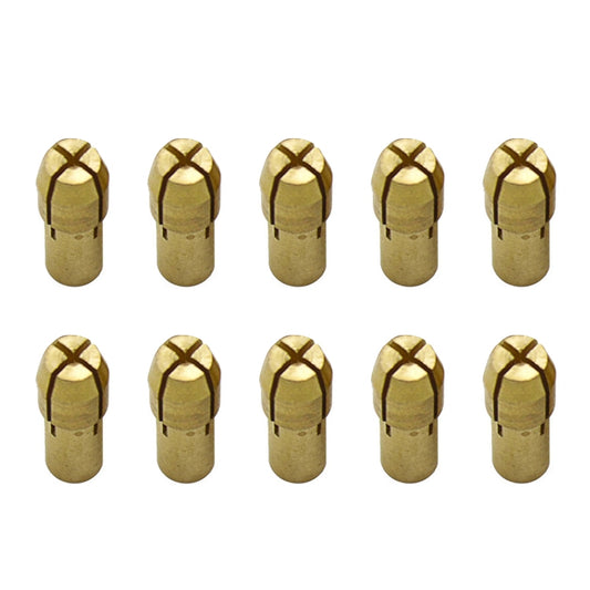 10 PCS Three-claw Copper Clamp Nut for Electric Mill Fittings，Bore diameter: 0.5mm - Hex Key & Spanner by buy2fix | Online Shopping UK | buy2fix