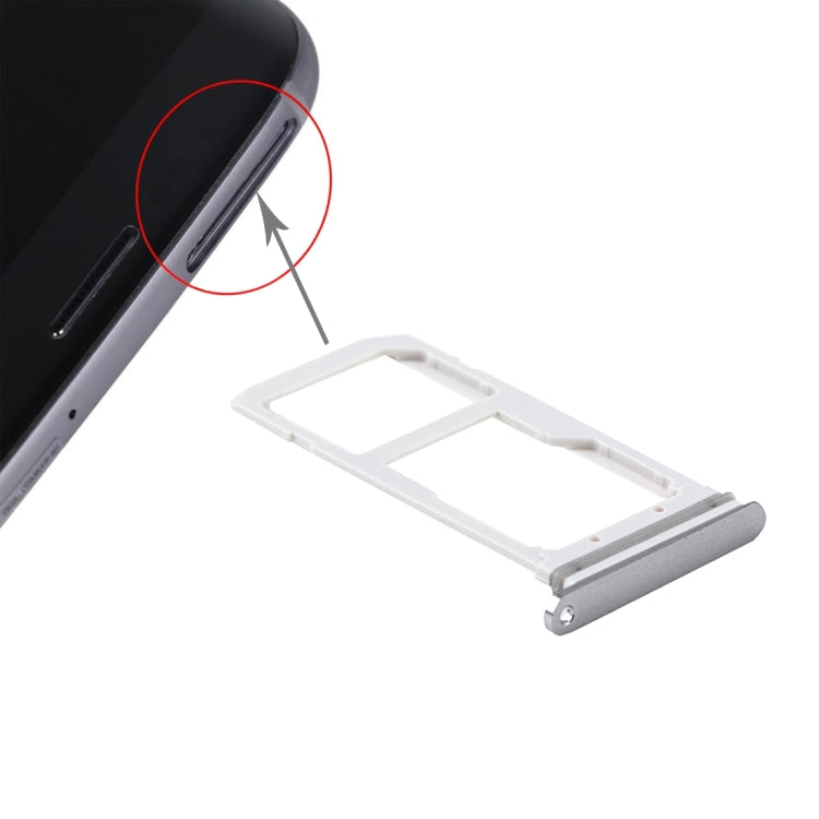 For Galaxy S7 / G930 Card Tray (1 x SIM Card Tray + 1x SD Card Tray) (Black) - Card Tray by buy2fix | Online Shopping UK | buy2fix