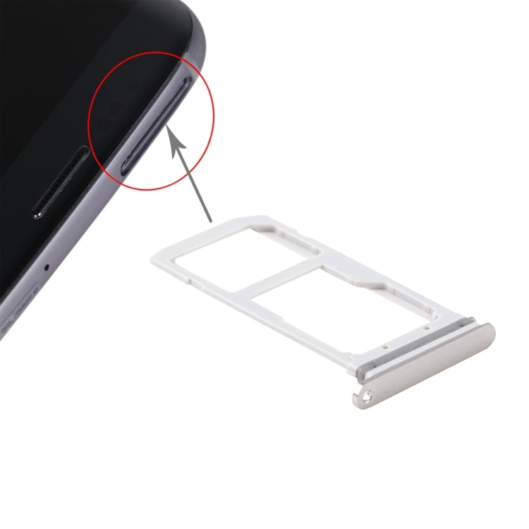For Galaxy S7 / G930 Card Tray (1 x SIM Card Tray + 1x SD Card Tray) (Gold) - Card Tray by buy2fix | Online Shopping UK | buy2fix