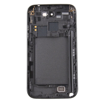 For Galaxy Note II / N7100 Middle Frame Bezel + Battery Back Cover (Black) - Back Cover by buy2fix | Online Shopping UK | buy2fix