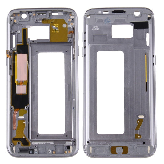 For Galaxy S7 Edge / G935 Front Housing LCD Frame Bezel Plate (Grey) - Frame Bezel Plate by buy2fix | Online Shopping UK | buy2fix
