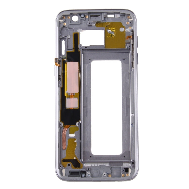 For Galaxy S7 Edge / G935 Front Housing LCD Frame Bezel Plate (Grey) - Frame Bezel Plate by buy2fix | Online Shopping UK | buy2fix