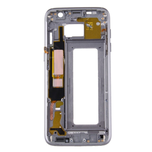 For Galaxy S7 Edge / G935 Front Housing LCD Frame Bezel Plate (Grey) - Frame Bezel Plate by buy2fix | Online Shopping UK | buy2fix