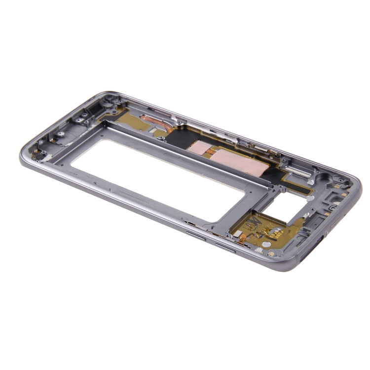 For Galaxy S7 Edge / G935 Front Housing LCD Frame Bezel Plate (Grey) - Frame Bezel Plate by buy2fix | Online Shopping UK | buy2fix
