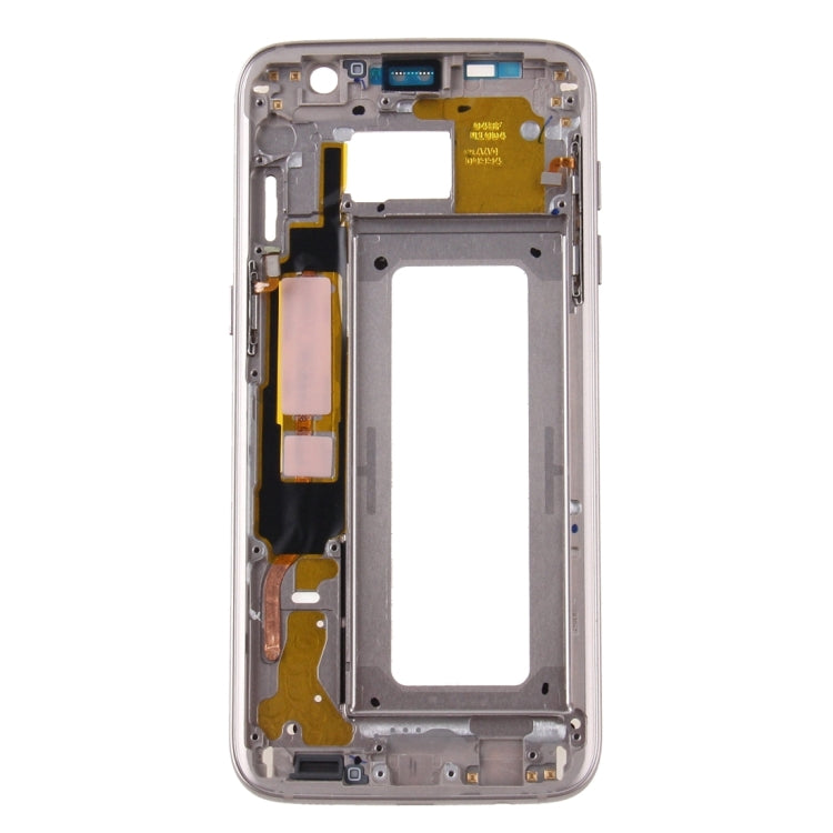 For Galaxy S7 Edge / G935 Front Housing LCD Frame Bezel Plate (Gold) - Frame Bezel Plate by buy2fix | Online Shopping UK | buy2fix