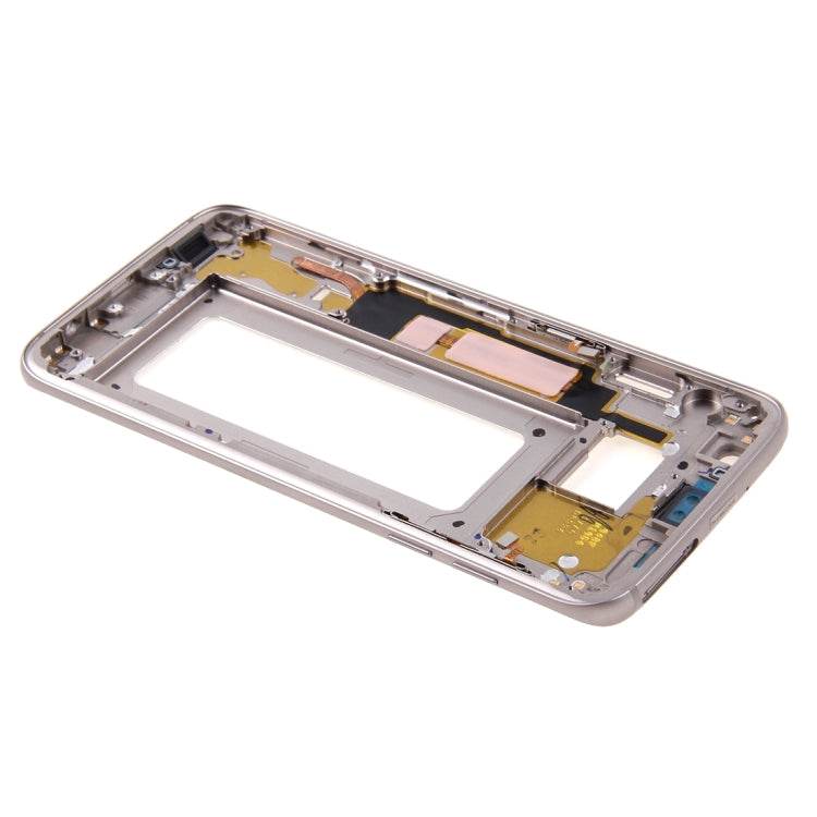 For Galaxy S7 Edge / G935 Front Housing LCD Frame Bezel Plate (Gold) - Frame Bezel Plate by buy2fix | Online Shopping UK | buy2fix