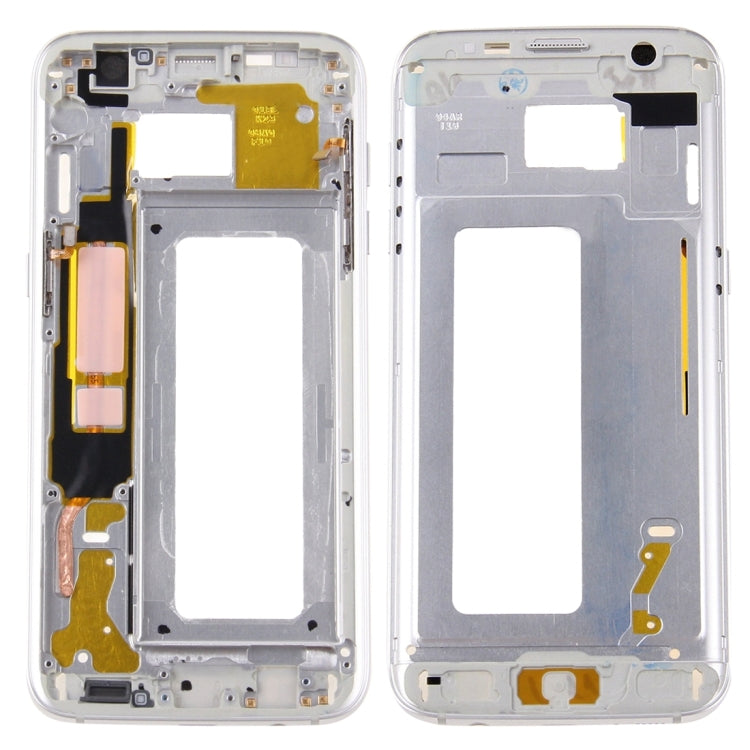 For Galaxy S7 Edge / G935 Front Housing LCD Frame Bezel Plate (Silver) - Frame Bezel Plate by buy2fix | Online Shopping UK | buy2fix