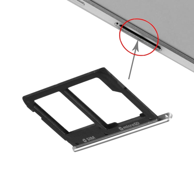 For Galaxy A9(2016) / A9000 SIM Card Tray and Micro SD Card Tray  (Black) - Card Tray by buy2fix | Online Shopping UK | buy2fix