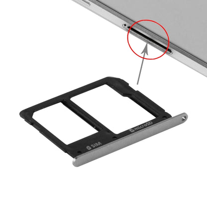 For Galaxy A9(2016) / A9000 SIM Card Tray and Micro SD Card Tray  (Black) - Card Tray by buy2fix | Online Shopping UK | buy2fix