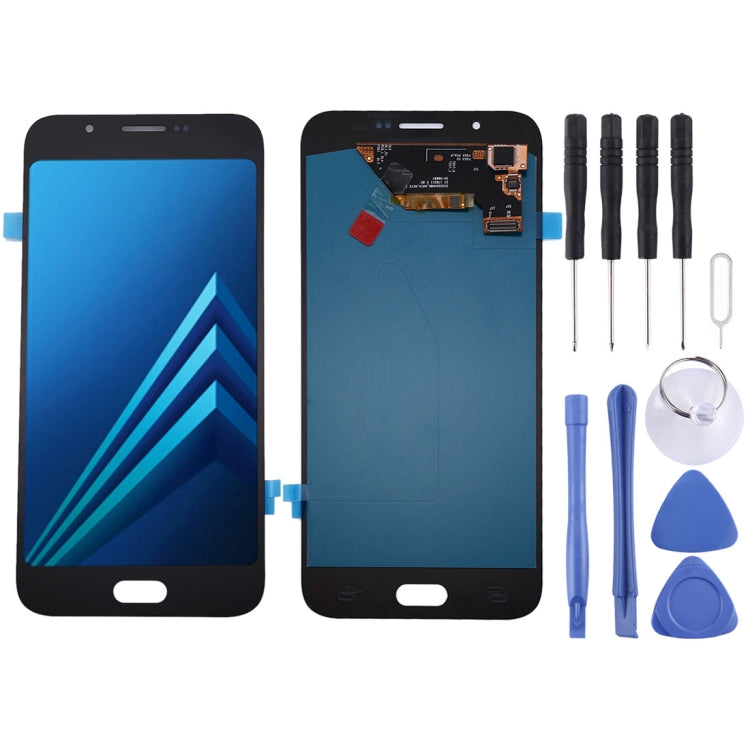 Oled LCD Screen for Galaxy A8 with Digitizer Full Assembly (Black) - LCD Screen by buy2fix | Online Shopping UK | buy2fix