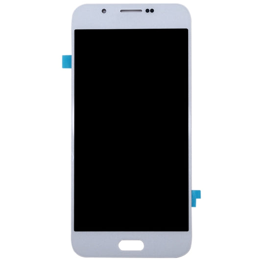 Oled LCD Screen for Galaxy A8 with Digitizer Full Assembly (White) - LCD Screen by buy2fix | Online Shopping UK | buy2fix