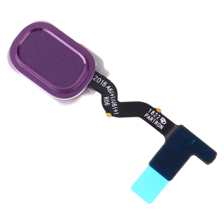 For Galaxy J6 (2018) SM-J600F/DS SM-J600G/DS Fingerprint Sensor Flex Cable(Purple) - Flex Cable by buy2fix | Online Shopping UK | buy2fix